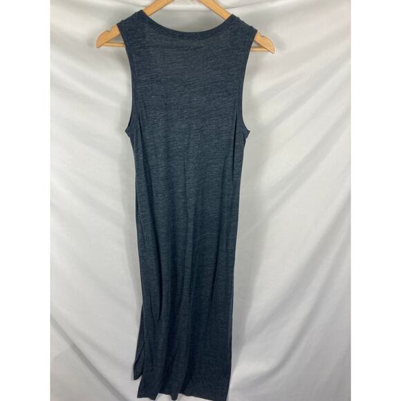 Madewell Jersey Tank Midi Dress in Heather Indigo Size Small - Picture 6 of 7